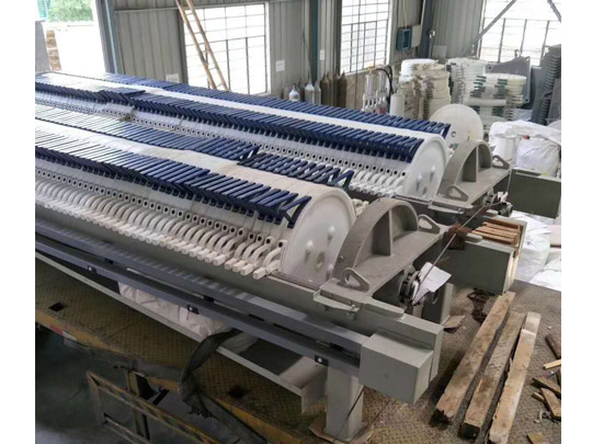 山东石材厂300平米圆形压滤机